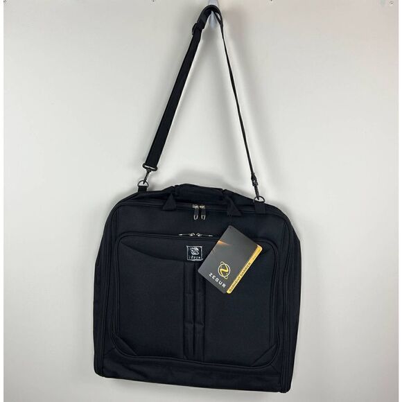Zegur Suit Bag Garment Business Travel Carry-on Luggage Black Shoulder Strap New